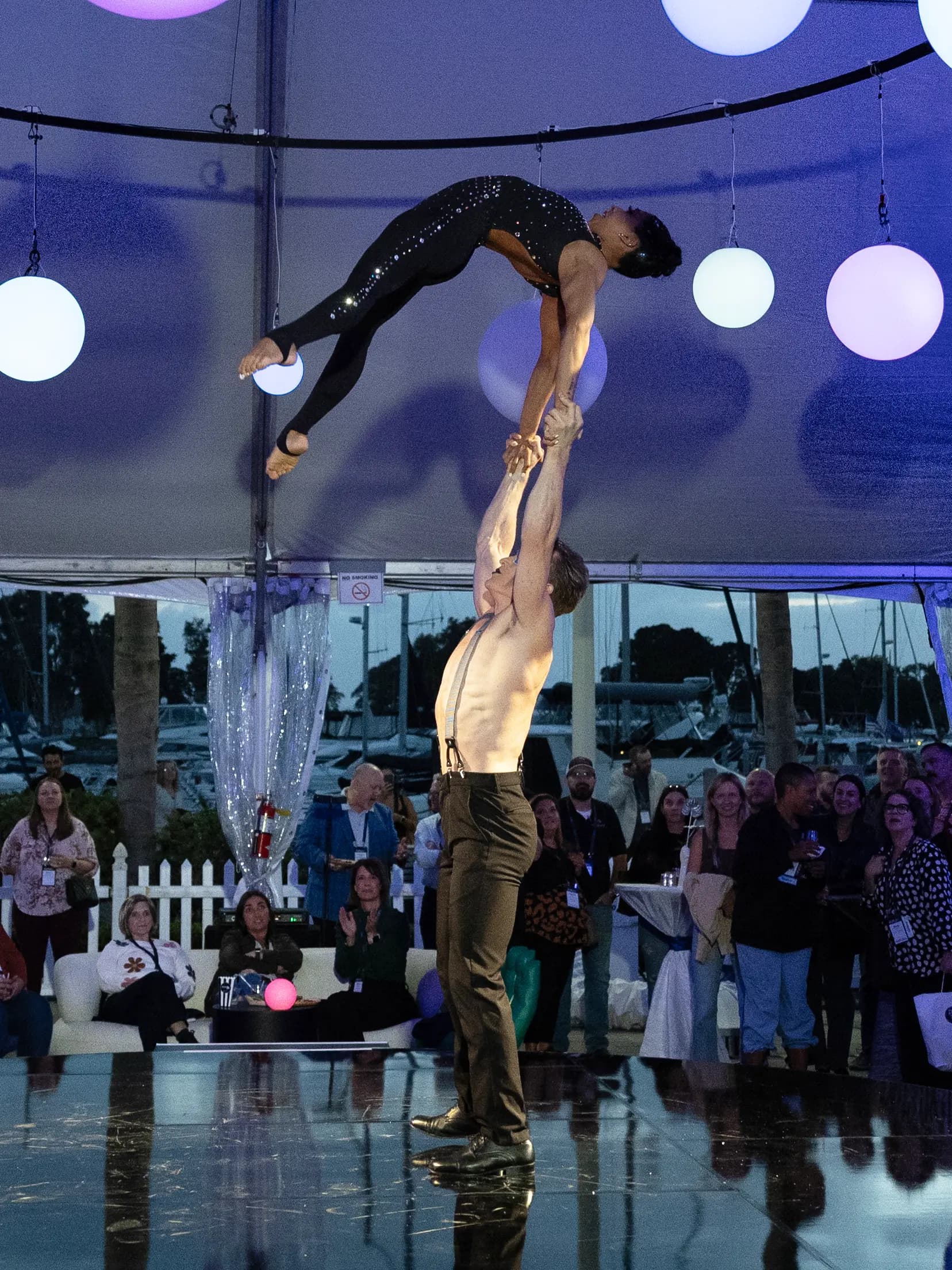 Ground acrobatics performance